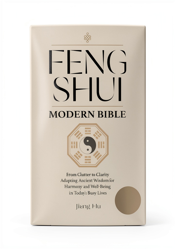 Feng Shui book cover showing architectural diagrams and harmony symbols