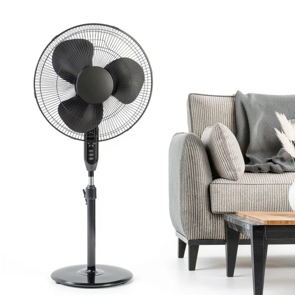 Hurricane Black Pedestal Fan for Home and Shop-4