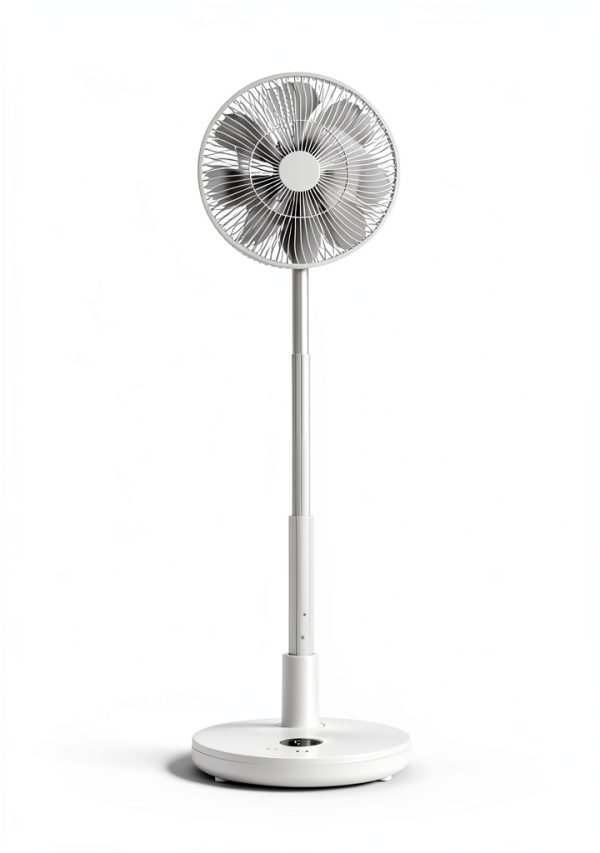 TriPole Portable Floor Fan 12 Inch White Remote-2