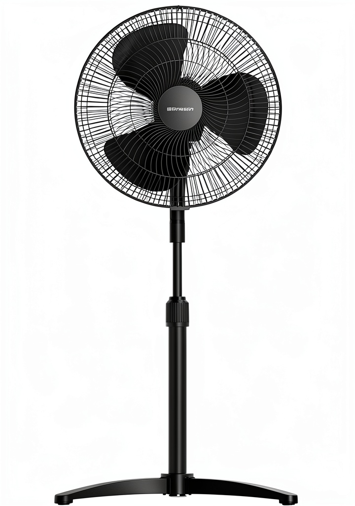Emerson Classic Pedestal Fan in a home office