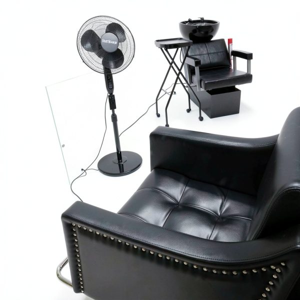 Hurricane Black Pedestal Fan for Home and Shop-6