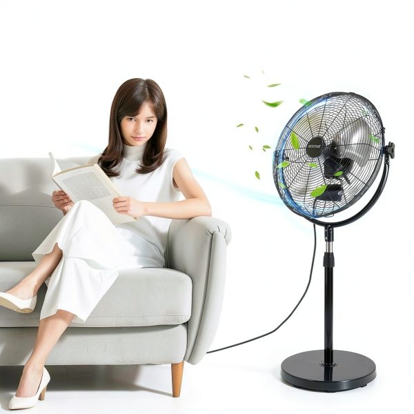 BEESTAR Industrial Pedestal Fan 20 inch Black-2