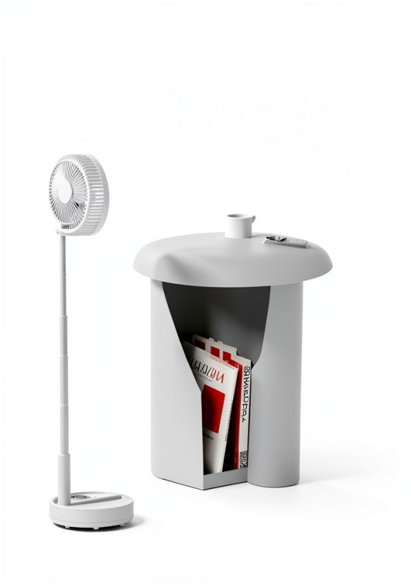Edvision Modern Battery Powered Pedestal Fan-7