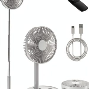 Edvision Modern Battery Powered Pedestal Fan-0