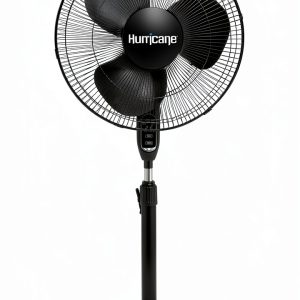Hurricane Black Pedestal Fan for Home and Shop-0