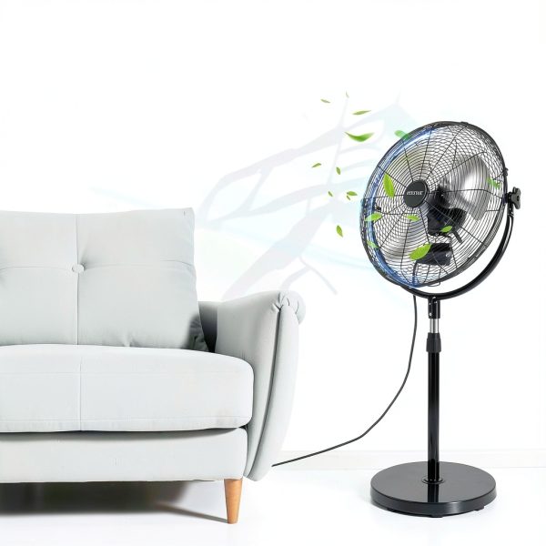 BEESTAR Industrial Pedestal Fan 18 Black-4
