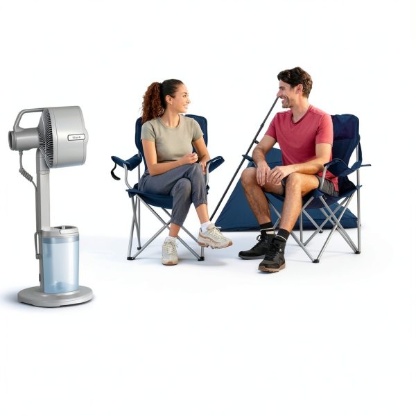Shark FlexBreeze Pro Mist Fan - Portable Misting Floor Fan-2