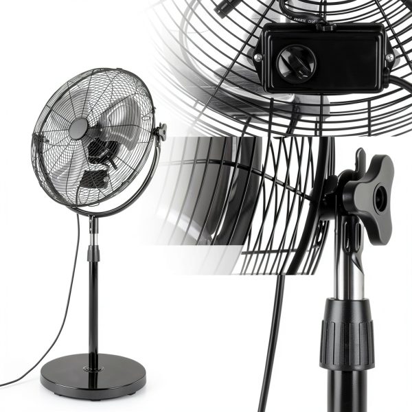 BEESTAR Industrial Pedestal Fan 20 inch Black-4