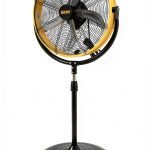 HiCFM 20 Tilting Pedestal Fan Yellow AC Floor Fan-0