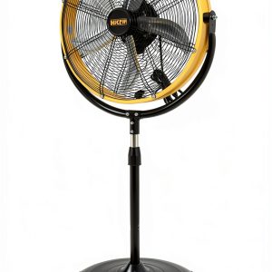 HiCFM 20 Tilting Pedestal Fan Yellow AC Floor Fan-0