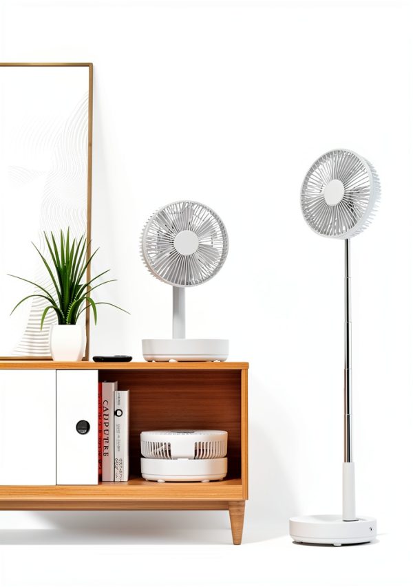 Edvision Modern Battery Powered Pedestal Fan-6