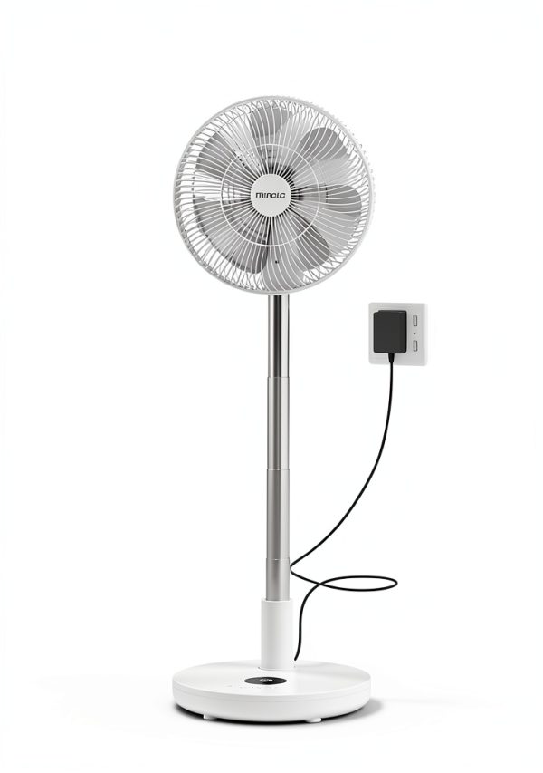 TriPole Portable Floor Fan 12 Inch White Remote-5