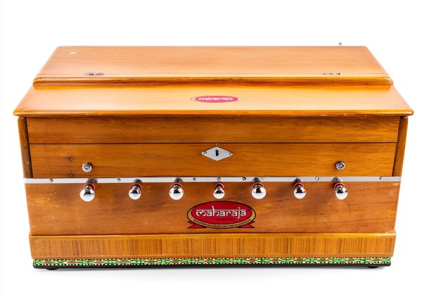 Maharaja Musicals 3 1/4 Octave Harmonium Natural Wood-6