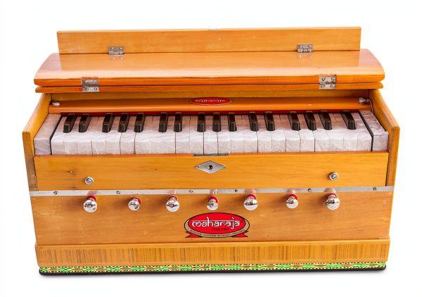 Maharaja Musicals 3 1/4 Octave Harmonium Natural Wood-1