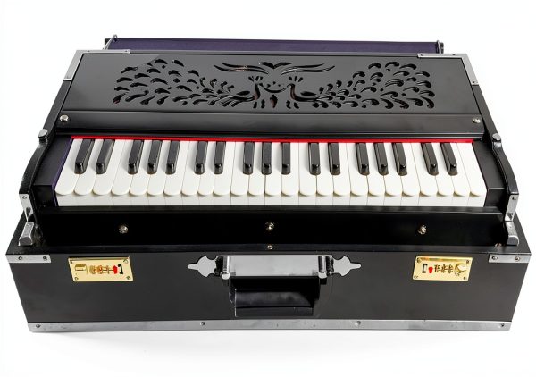 Alluring Crafts Harmonium with Carry Bag Black Wood-2