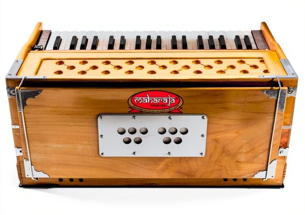 Maharaja Musicals 3 1/4 Octave Harmonium Natural Wood-5