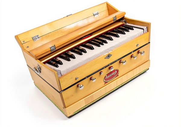 Maharaja Musicals 3 1/4 Octave Harmonium Natural Wood-4