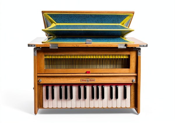 Bina Musicals Harmonium Natural Wood 23B Pro-3