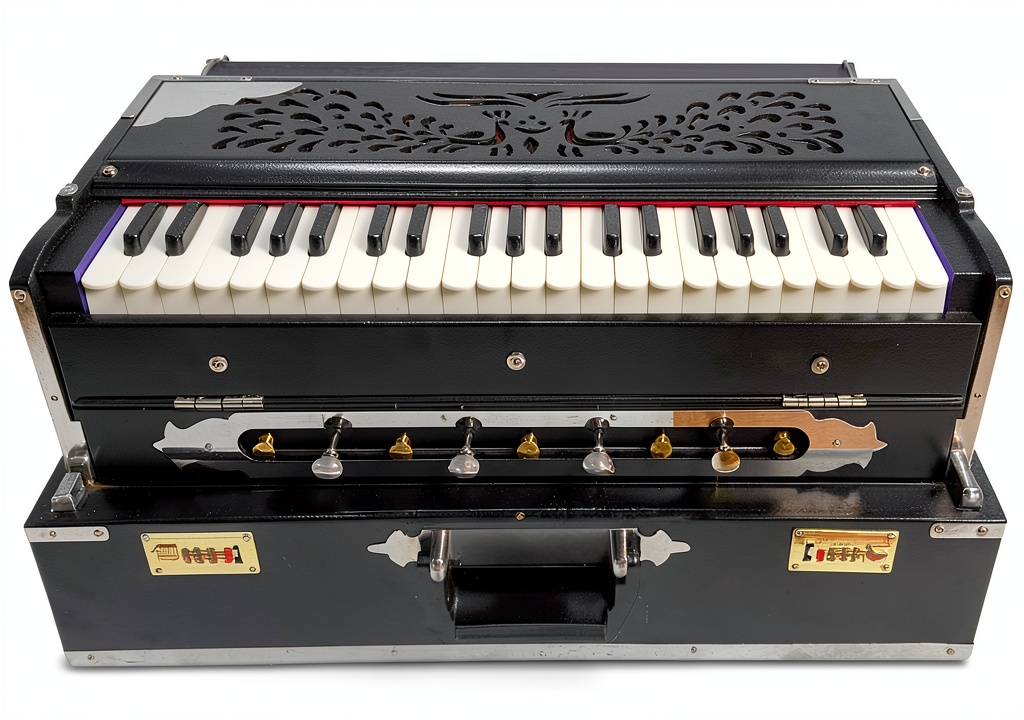 Alluring Crafts Harmonium with Carry Bag in a music room