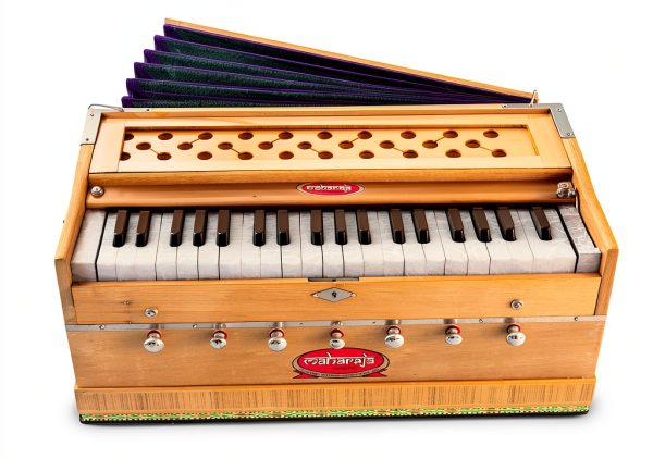 Maharaja Musicals 3 1/4 Octave Harmonium Natural Wood-8