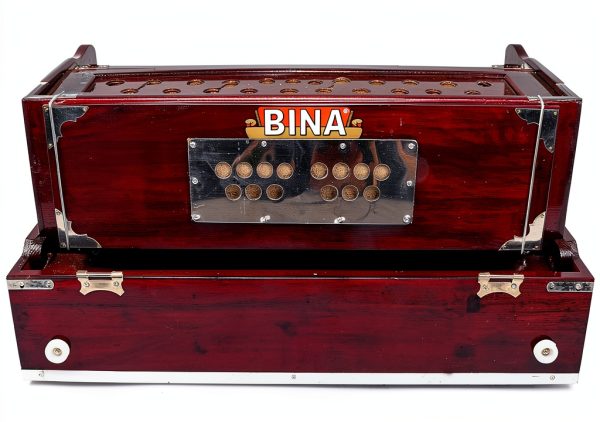 Bina Harmonium Teak Wood Portable Design-2