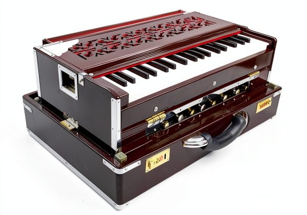 Alluring Crafts Harmonium with Carry Bag Black Wood-1