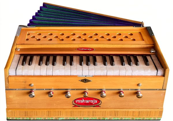 Maharaja Musicals 3 1/4 Octave Harmonium Natural Wood-0