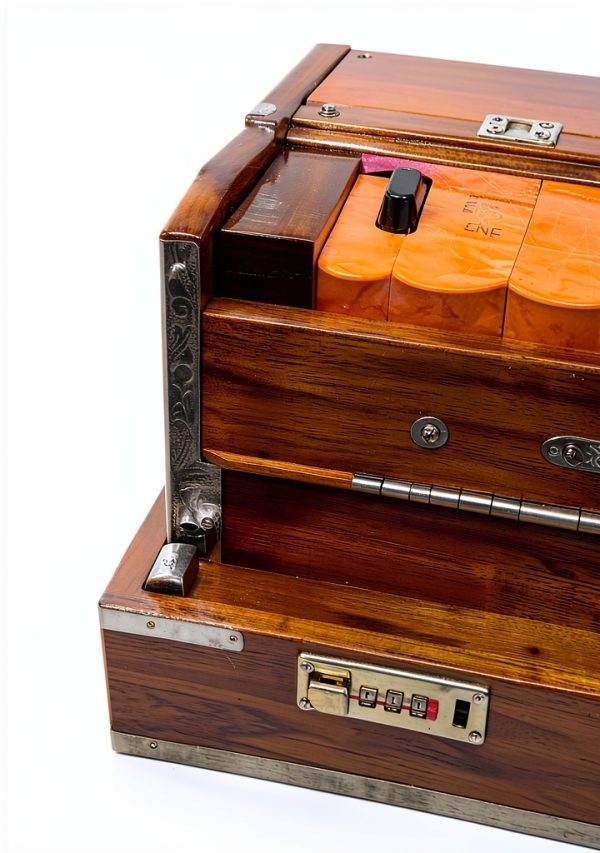 Superbrass Teak Harmonium with Lacquer Finish-6
