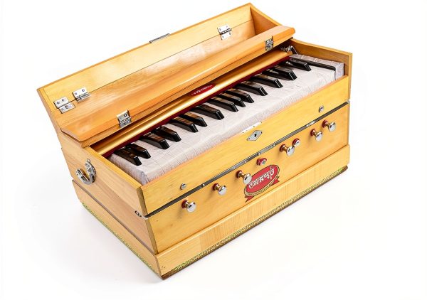 Maharaja Musicals Wooden Harmonium Model 126 Multicolor with Case-4