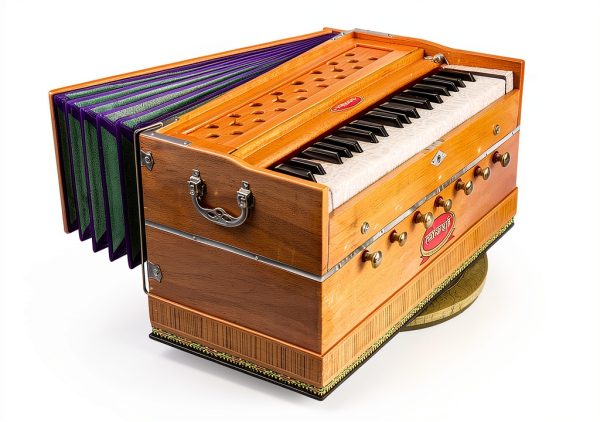Maharaja Musicals Wooden Harmonium Model 126 Multicolor with Case-2