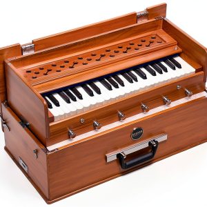 Old Delhi Harmonium HBCLSC-SE 42-Key Natural Pine Portable Instrument-0