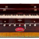 Maharaja Musicals Mahogany Harmonium DB Model with Case and Gig Bag-0