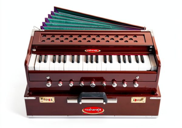 Rosewood Color 9 Stop Harmonium by Maharaja Musicals AHF Model-2