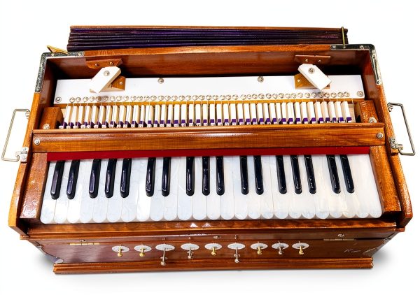 Alluring Crafts Professional Harmonium 17 No Brown Wood 3 1/4 Octave-3