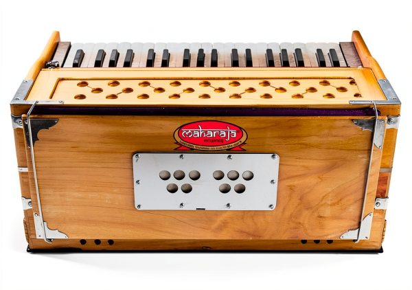 Maharaja Musicals Wooden Harmonium Model 126 Multicolor with Case-5