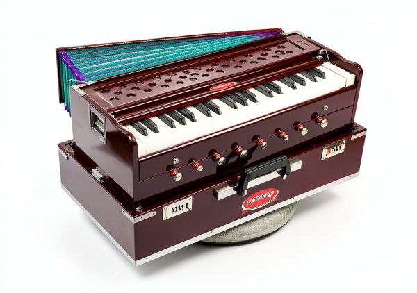 Maharaja Musicals Rosewood Harmonium 9 Stops Bag Included Model AHF-3
