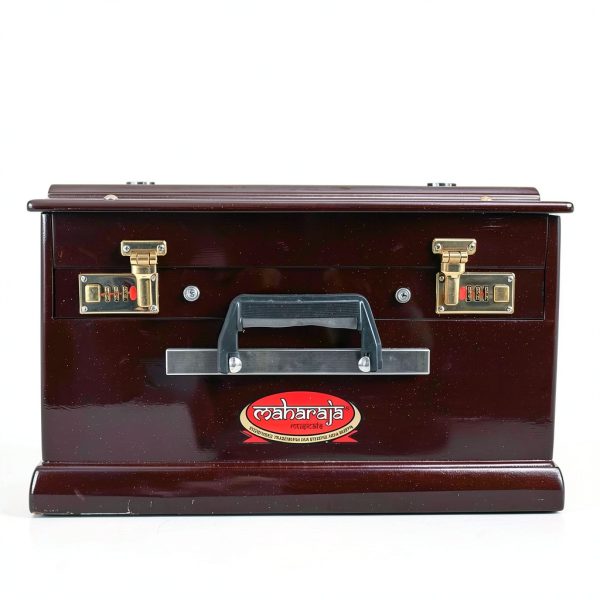 Harmonium Maharaja Musicals PH2 Dark Mahogany 2 1 4 Octave Cedar Wood-5