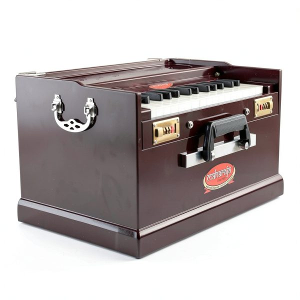 Harmonium Maharaja Musicals PH2 Dark Mahogany 2 1 4 Octave Cedar Wood-2