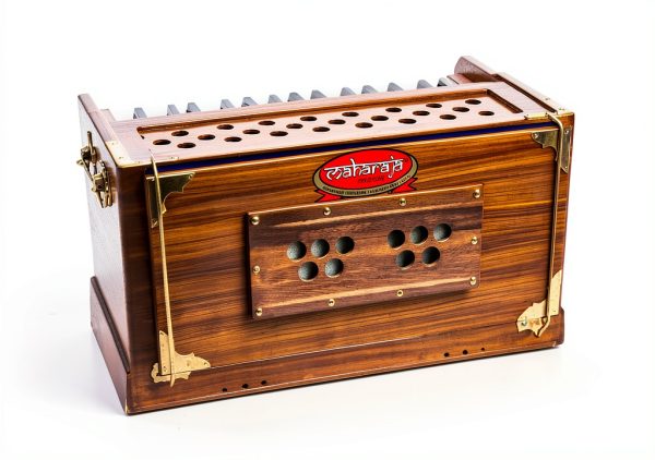 Maharaja Musicals Portable Harmonium Gold 2.5 Octave Small PH3-7