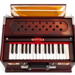 Harmonium Maharaja Musicals PH2 Dark Mahogany 2 1 4 Octave Cedar Wood-0