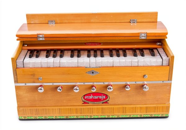 Maharaja Musicals Wooden Harmonium Model 126 Multicolor with Case-1