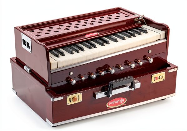 Rosewood Color 9 Stop Harmonium by Maharaja Musicals AHF Model-1