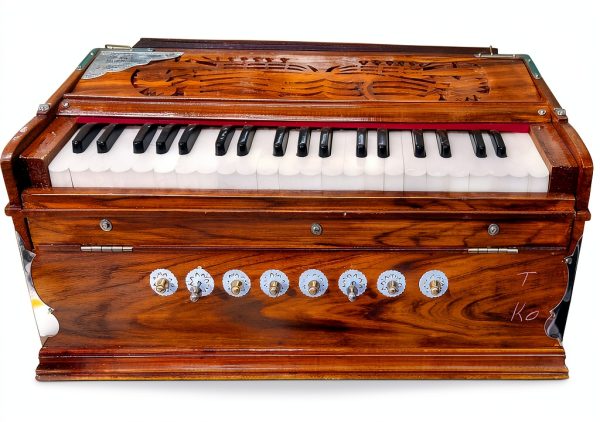 Alluring Crafts Professional Harmonium PR0059 Natural Wood 3 1/4-4