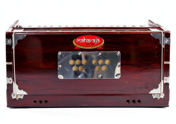 Maharaja Musicals Mahogany Harmonium DB Model with Case and Gig Bag-6