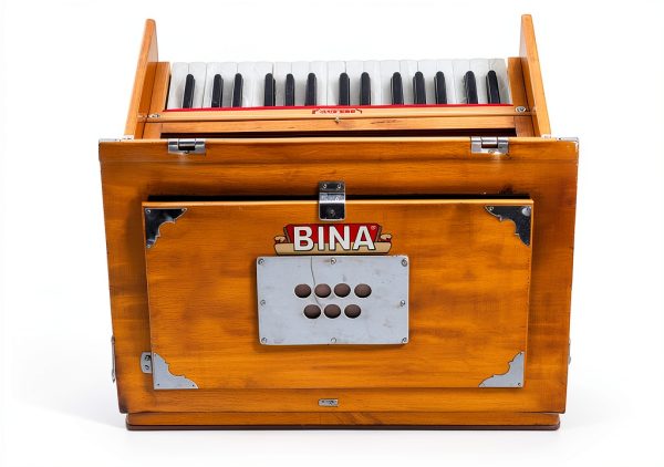 Harmonium BINA 23B Deluxe Teak Portable 2½ Octave 32-Key-2