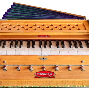 Maharaja Musicals Wooden Harmonium Model 126 Multicolor with Case-0