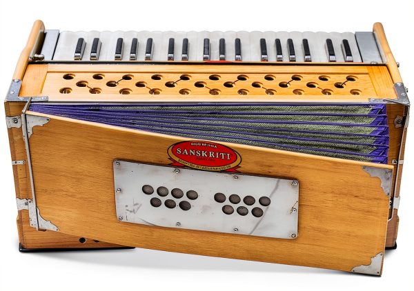 Maharaja Musicals Harmonium AABG 9‑Stop 3½ Octave Wood Case-3