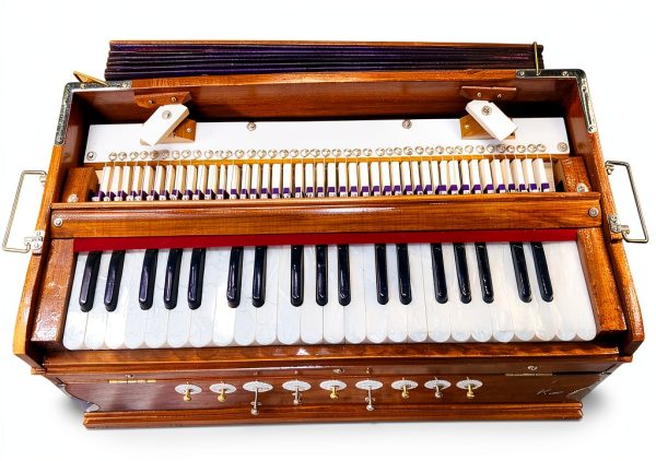 Alluring Crafts Professional Harmonium PR0059 Natural Wood 3 1/4-3