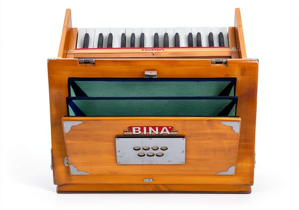 Harmonium BINA 23B Deluxe Teak Portable 2½ Octave 32-Key-3