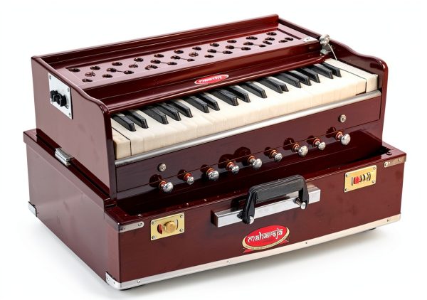 Maharaja Musicals Rosewood Harmonium 9 Stops Bag Included Model AHF-1